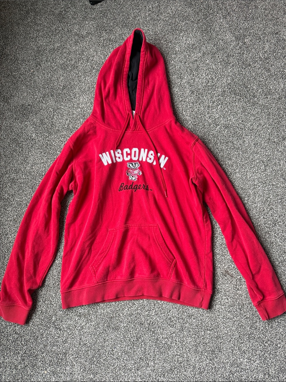 Wisconsin Badgers Red Kids Hoodie Jacket